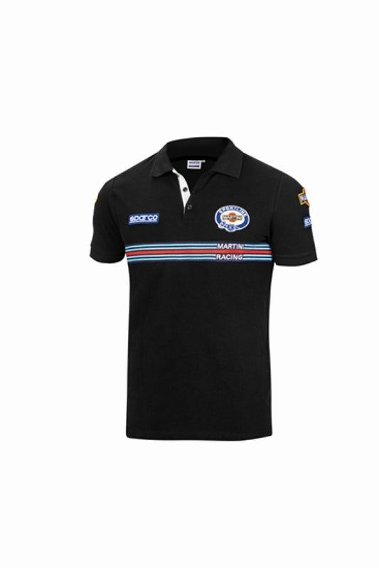 Sparco Polo Replica Martini-Racing Large Black