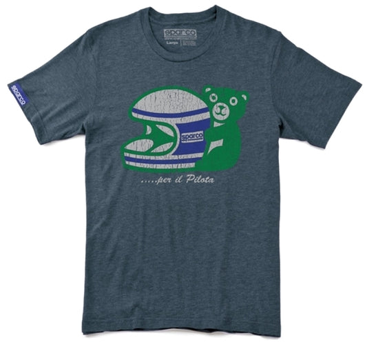 Sparco T-Shirt Pilota Indigo - Small