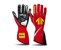 Momo Corsa R Gloves Size 12 (FIA 8856-2000)-Red