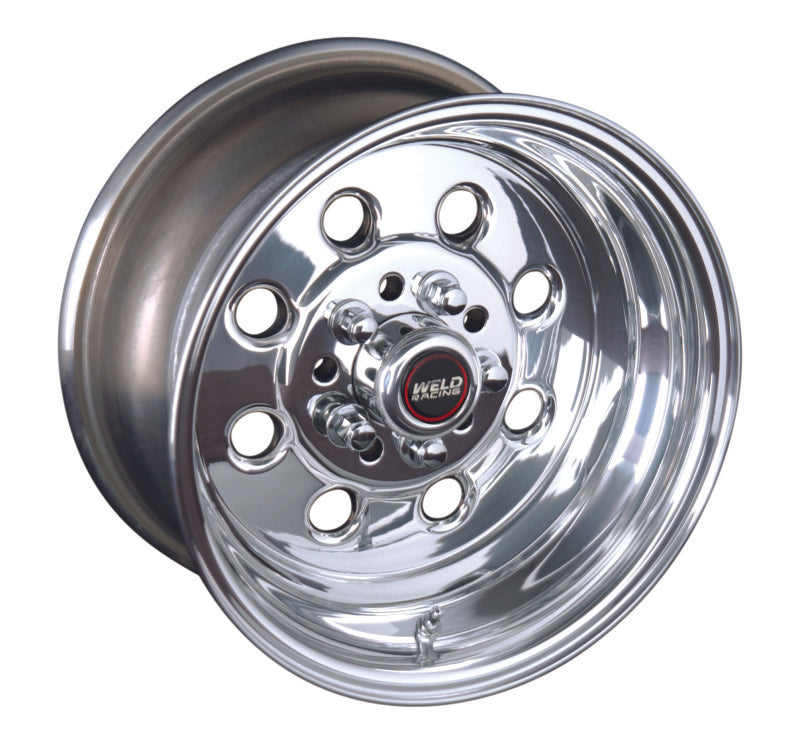 Weld Draglite 15x14 / 5x5 BP / 6.5in. BS Polished Wheel - Non-Beadlock