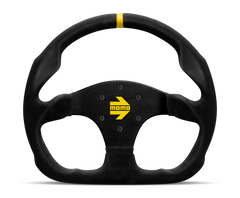 Momo MOD30 Steering Wheel 320 mm -  Black Suede/Black Spokes/1 Stripe