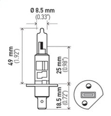 Hella Bulb H1 12V 55W P14.5s T2.5