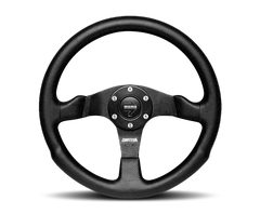 Momo Competition Steering Wheel 350 mm - Black AirLeather/Black Spokes