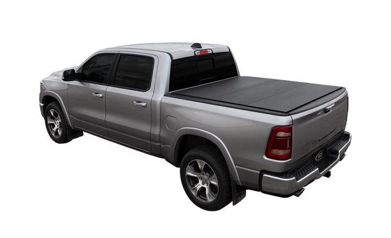 Access - Access LOMAX Tri-Fold Cover Black Urethane 19+ Dodge Ram - 5ft 7in Bed (Except Classic - w/ RamBox) - Demon Performance