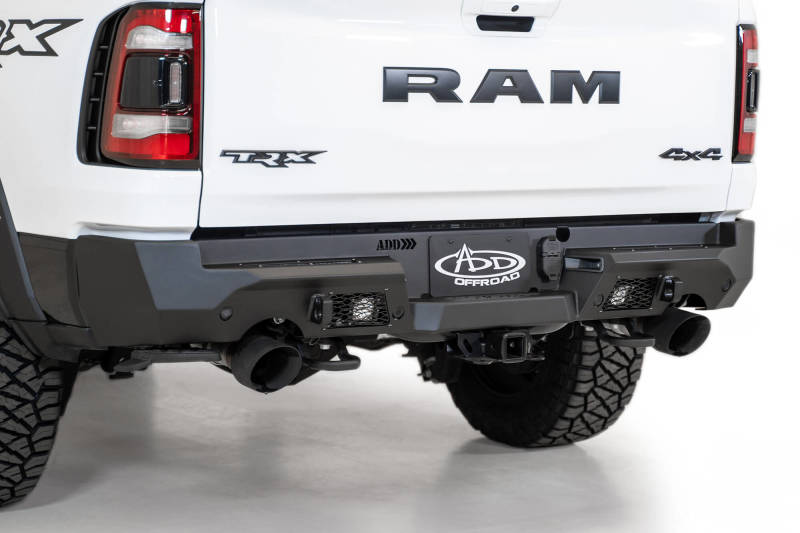 Addictive Desert Designs - Addictive Desert Designs 2021 Dodge RAM 1500 TRX Stealth Fighter Rear Bumper - Hammer Black - Demon Performance