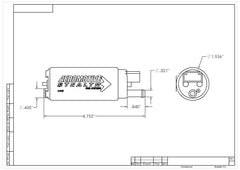 Aeromotive - Aeromotive 340 Series Stealth In-Tank E85 Fuel Pump - Offset Inlet - Inlet Inline w/Outlet - Demon Performance