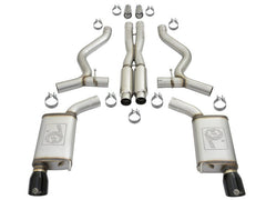 aFe - aFe 11-21 Dodge Durango V6-3.6L / V8-5.7L MACH Force-Xp 304 SS Cat-Back Exhaust System w/ Black Tip - Demon Performance