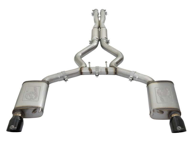 aFe - aFe 11-21 Dodge Durango V6-3.6L / V8-5.7L MACH Force-Xp 304 SS Cat-Back Exhaust System w/ Black Tip - Demon Performance