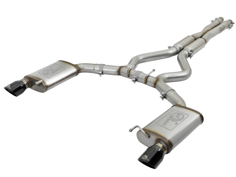 aFe - aFe 11-21 Dodge Durango V6-3.6L / V8-5.7L MACH Force-Xp 304 SS Cat-Back Exhaust System w/ Black Tip - Demon Performance