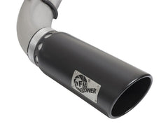 aFe - aFe Atlas Exhaust 5in DPF-Back Al Steel 2016 Nissan Titan XD V8-5.0L Black Tip - Demon Performance