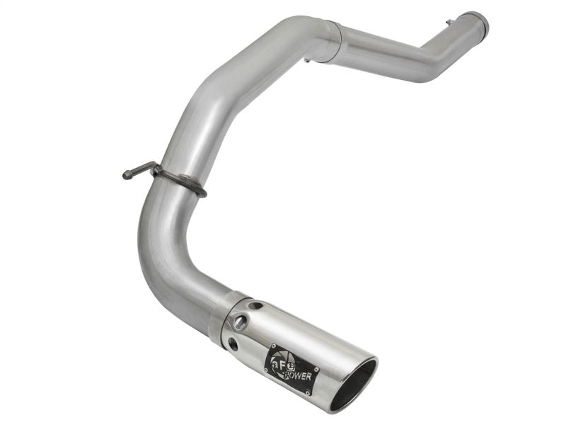 aFe - aFe Atlas Exhaust 5in DPF-Back Al Steel 2016 Nissan Titan XD V8-5.0L Polished Tip - Demon Performance