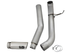 aFe - aFe Atlas Exhaust 5in DPF-Back Exhaust Aluminized Steel 2016 Nissan Titan XD V8-5.0L w/ Polished Tip - Demon Performance