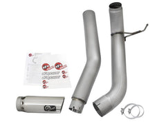 aFe - aFe Atlas Exhaust 5in DPF-Back Exhaust Aluminized Steel 2016 Nissan Titan XD V8-5.0L w/ Polished Tip - Demon Performance