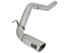 aFe - aFe Atlas Exhaust 5in DPF-Back Exhaust Aluminized Steel 2016 Nissan Titan XD V8-5.0L w/ Polished Tip - Demon Performance