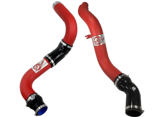 aFe - aFe Bladerunner 3in Red Intercooler Hot and Cold Side Tubes 14-15 Dodge Ram 1500 EcoDiesel V6 3.0L - Demon Performance