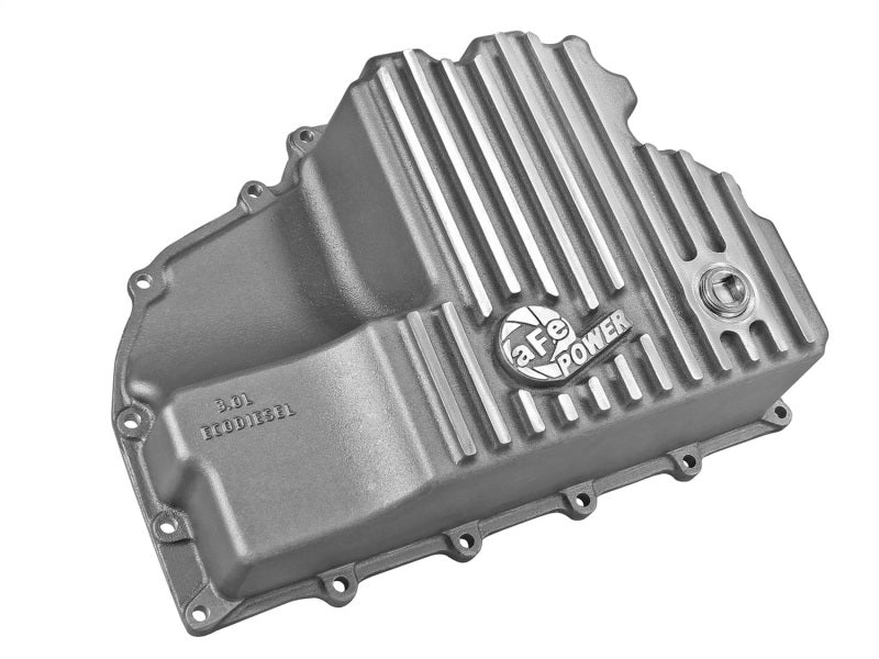 aFe - AFE Engine Oil Pan Raw; 14-16 Dodge RAM 1500 EcoDiesel 3.0L V6 (td) - Demon Performance