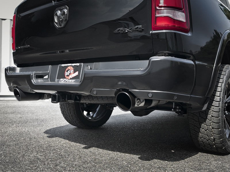 aFe - aFe Gemini XV 3in 304 SS Cat-Back Exhaust 19-21 Ram 1500 V8 5.7L Hemi w/ Black Tips - Demon Performance