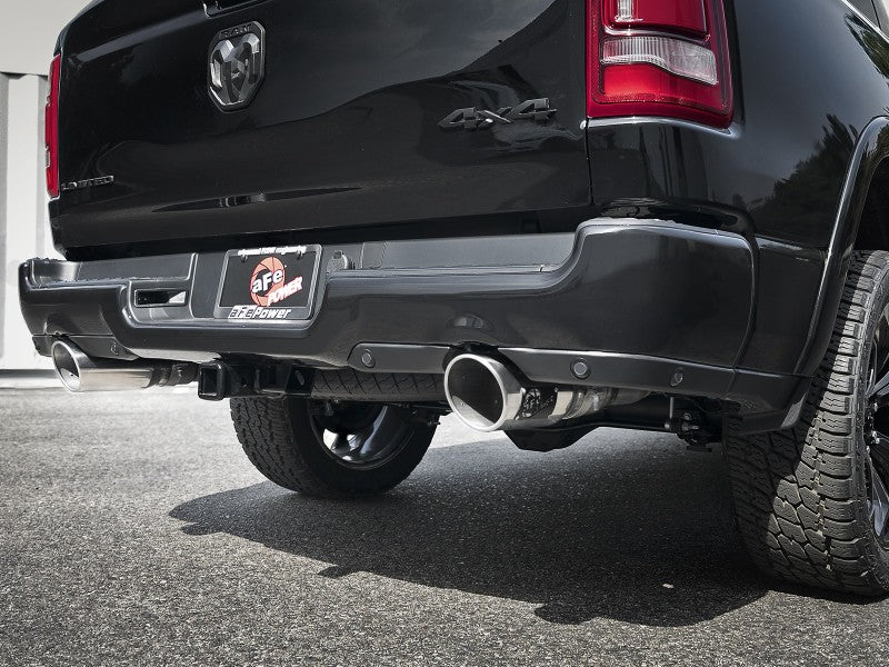 aFe - aFe Gemini XV 3in 304 SS Cat-Back Exhaust 19-21 Ram 1500 V8 5.7L Hemi w/ Polish Tips - Demon Performance