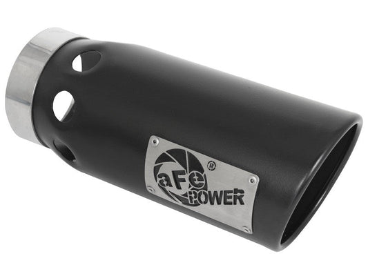 aFe - aFe LARGE BORE HD 3in 409-SS DPF-Back Exhaust w/Black Tip 14-18 RAM 1500 EcoDiesel V6-3.0L (td) - Demon Performance