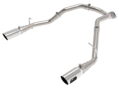 aFe - aFe Large Bore-HD 3in 409SS DPF-Back Exhaust System w/ Polished Tip RAM 1500 20-21 V6-3.0 - Demon Performance