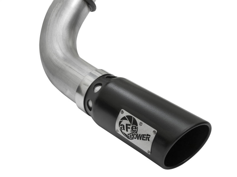 aFe - aFe LARGE Bore HD DPF-Back SS Exhaust w/ Black Tip 2016 Nissan Titan XD V8-5.0L (td) - Demon Performance