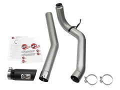 aFe - aFe LARGE Bore HD DPF-Back SS Exhaust w/ Black Tip 2016 Nissan Titan XD V8-5.0L (td) - Demon Performance