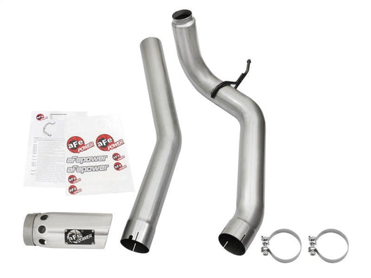 aFe - aFe LARGE Bore HD Exhausts 4in DPF-Back SS-409 2016 Nissan Titan XD V8-5.0L CC/SB (td) - Demon Performance