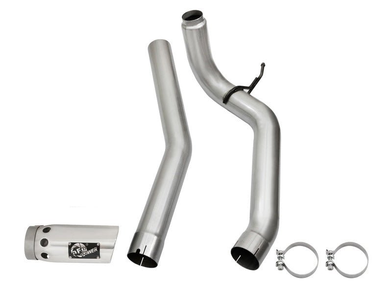 aFe - aFe LARGE Bore HD Exhausts 4in DPF-Back SS-409 2016 Nissan Titan XD V8-5.0L CC/SB (td) - Demon Performance