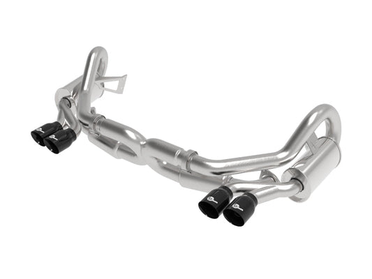 aFe - aFe MACH Force-Xp 12-16 Porsche 911 3in to 2.5in 304 SS Cat-Back Exhaust (Excludes Turbo Models) - Demon Performance