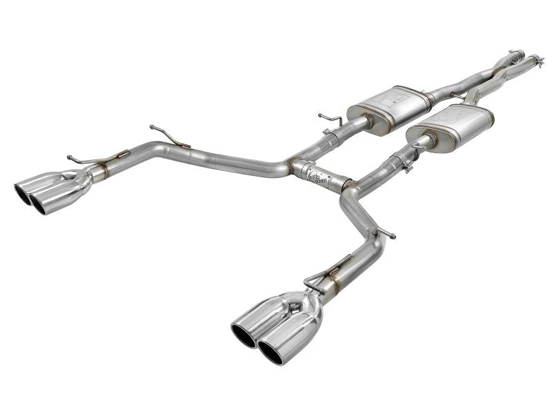 aFe - aFe MACH Force-Xp 2-1/2in 304 SS Cat-Back Exhaust 15-19 Dodge Challenger V6-3.6L - Polished Tip - Demon Performance