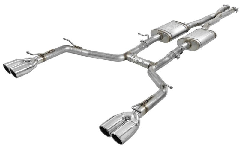 aFe - aFe MACH Force-Xp 2-1/2in 304 SS Cat-Back Exhaust 15-19 Dodge Challenger V6-3.6L - Polished Tip - Demon Performance