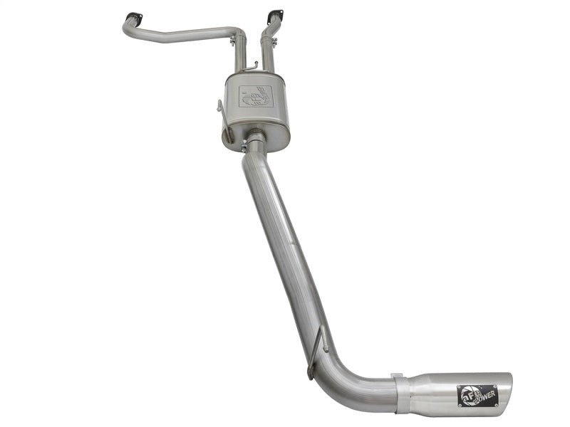 aFe - aFe MACH Force-Xp 2-1/2in Cat-Back Exhaust System w/ Polished Tip 16-17 Nissan Titan XD V8 5.6L - Demon Performance