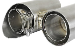 aFe - aFe MACH Force-Xp 304 SS OE Exhaust Tips Polished 12-16 Porsche 911 (C2S 991) H6 3.8L - Demon Performance