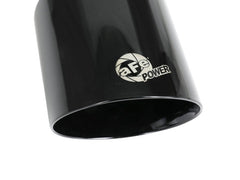 aFe - aFe MACH Force-XP 4-1/2in Black OE Replacement Exhaust Tips - 15-19 Dodge Charger/Hellcat - Demon Performance