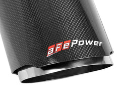 aFe - aFe MACH Force-XP 4-1/2in Carbon Fiber OE Replacement Exhaust Tips - 15-19 Dodge Charger/Hellcat - Demon Performance