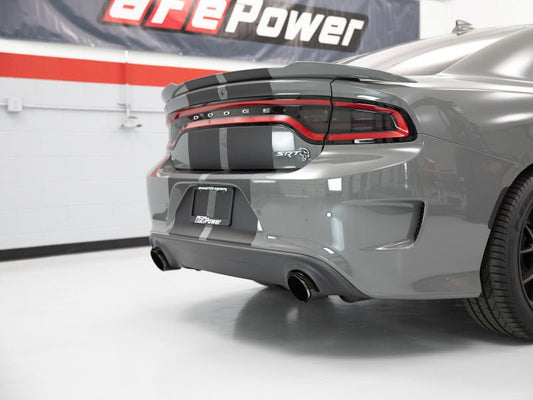 aFe - aFe MACH Force-XP 4-1/2in Carbon Fiber OE Replacement Exhaust Tips - 15-19 Dodge Charger/Hellcat - Demon Performance