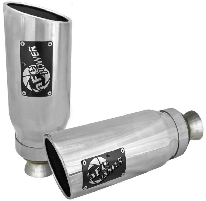 aFe - aFe MACH Force-XP 4-1/2in Steel OE Replacement Exhaust Tips - 2021+ Dodge Ram (5.7L V8) - Polished - Demon Performance