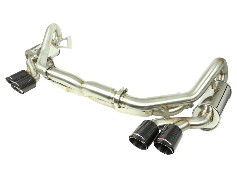 aFe - aFe MACHForce XP 12-16 Porsche 911 Carrera H6-3.8L SS-304 Cat-Back Exhaust w/Carbon Fiber Tips - Demon Performance