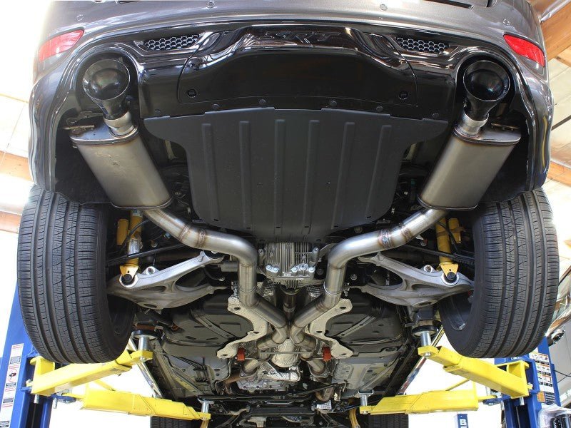 aFe - aFe MACHForce XP 12-17 Jeep Grand Cherokee WK2 SRT8 V8-6.4L 304SS Cat-Back Exhaust w/o Resonator - Demon Performance