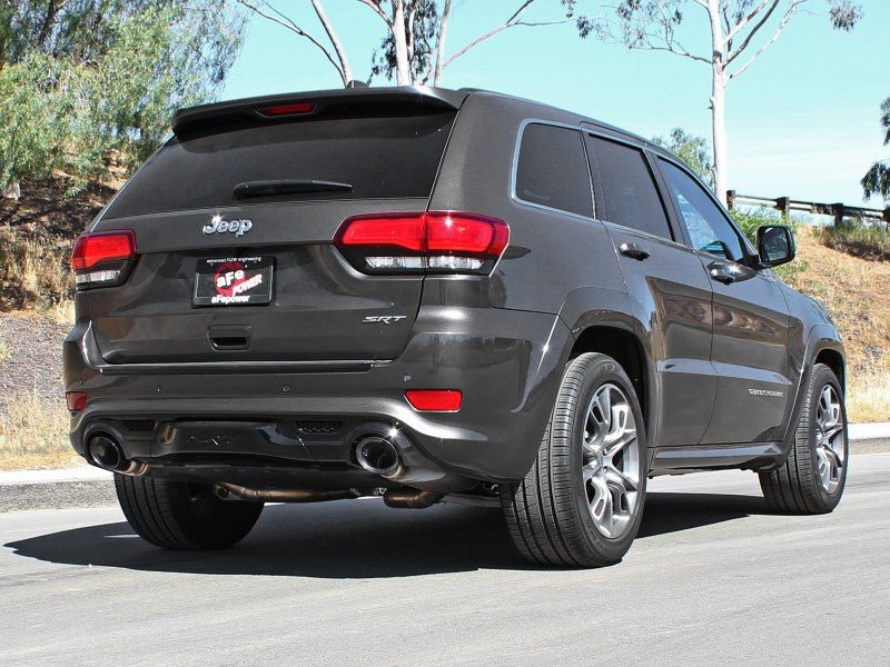 aFe - aFe MACHForce XP 12-17 Jeep Grand Cherokee WK2 SRT8 V8-6.4L 304SS Cat-Back Exhaust w/o Resonator - Demon Performance