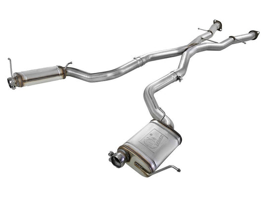 aFe - aFe MACHForce XP 12-17 Jeep Grand Cherokee WK2 SRT8 V8-6.4L 304SS Cat-Back Exhaust w/o Resonator - Demon Performance