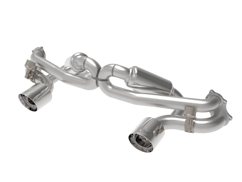 aFe - aFe MACHForce XP 2.25in-2.5in 304SS Exhaust Cat-Back 20-22 Porsche Cayman GT4 (718) - Polished Tips - Demon Performance