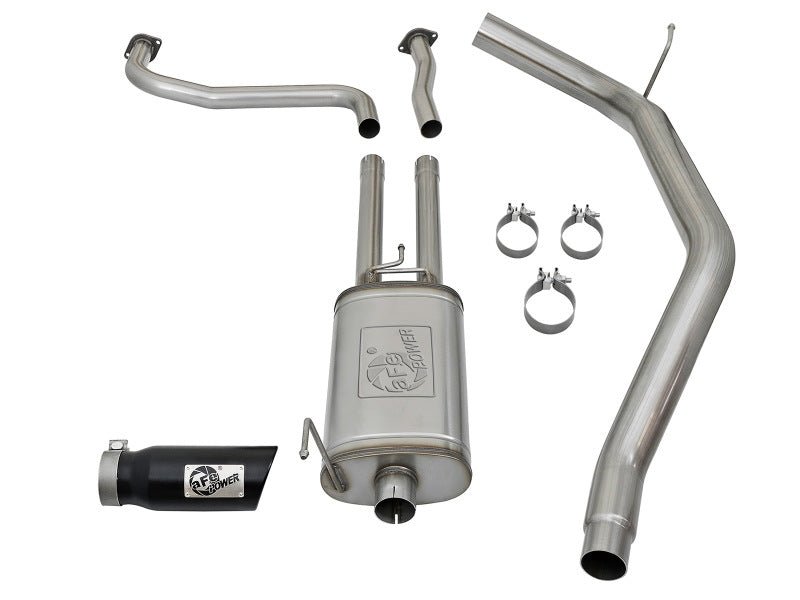 aFe - aFe MACHForce XP 2.5in Cat-Back Exhaust System w/ Black Tip Nissan Frontier 17-19 V8-5.6L - Demon Performance