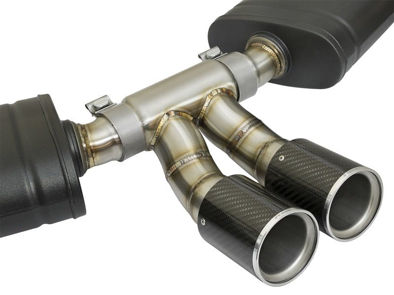 aFe - aFe MACHForce-Xp 2in 304 SS Cat-Back Exhaust w/Carbon Fiber Tips 13-16 Porsche Boxster 2.7L/3.4L - Demon Performance