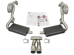 aFe - aFe MACHForce-Xp 2in 304 SS Cat-Back Exhaust w/Polished Tips 13-16 Porsche Boxster/Cayman 2.7L/3.4L - Demon Performance