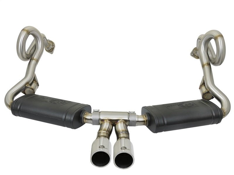 aFe - aFe MACHForce-Xp 2in 304 SS Cat-Back Exhaust w/Polished Tips 13-16 Porsche Boxster/Cayman 2.7L/3.4L - Demon Performance