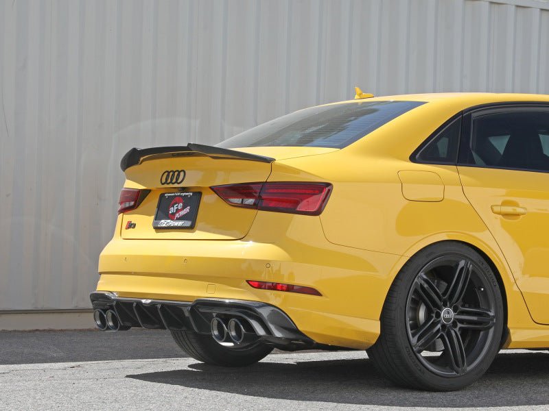 aFe - aFe MACHForce XP 3in-2.5in 304SS Exhaust Cat-Back 15-20 Audi S3 L4-2.0L (t) - Black Tips - Demon Performance