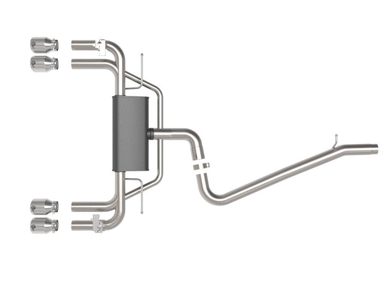 aFe - aFe MACHForce XP 3in-2.5in 304SS Exhaust Cat-Back 15-20 Audi S3 L4-2.0L (t) - Polished Tips - Demon Performance