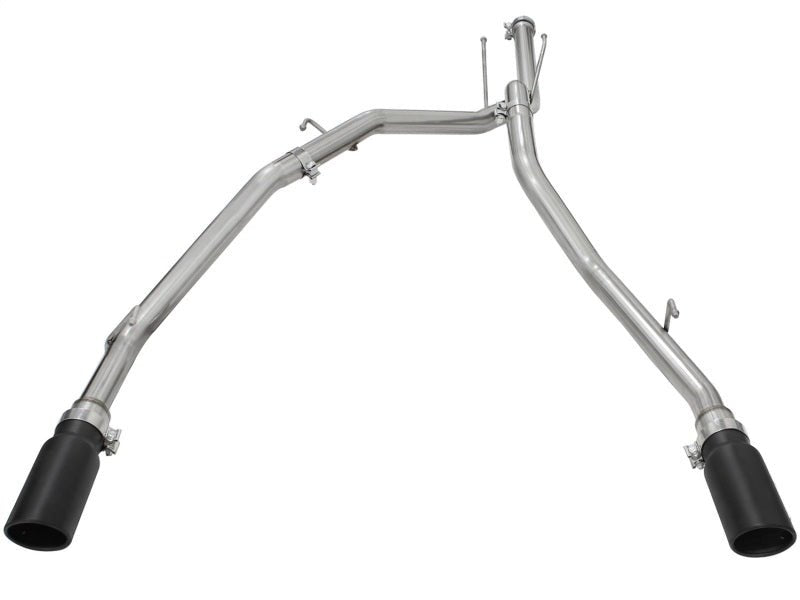 aFe - aFe MACHForce XP DPF-Back Exhaust 2.5in SS with Black Tips 2014 Dodge Ram 1500 V6 3.0L EcoDiesel - Demon Performance