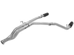 aFe - aFe MACHForce XP DPF-Back Exhaust 3in SS w/ 5in Black Tips 2014 Dodge Ram 1500 V6 3.0L EcoDiesel - Demon Performance